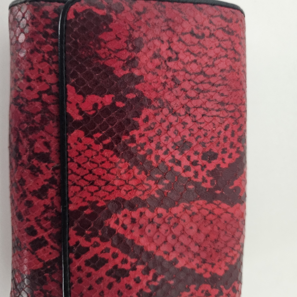 Red Snake Print Women's Bag